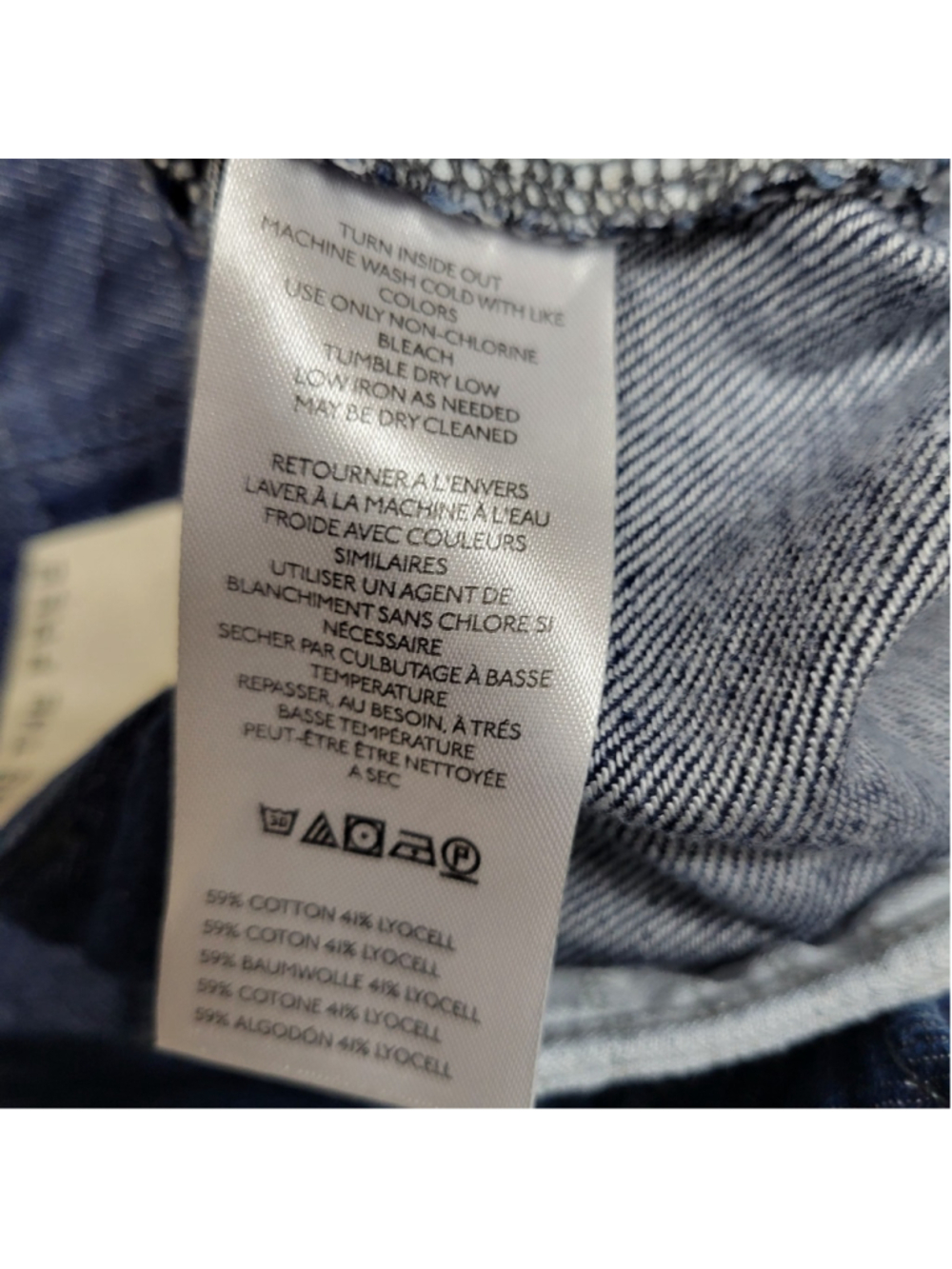 We The Free People Women Orvy New Spin Wide-Leg Denim Trousers Size 35S NWT $148 - Picture 9 of 9